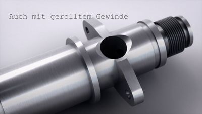Zu den Drehteilen gehoeren unter anderem Schrauben, Spindeln, Achsen, Wellen und Radnaben