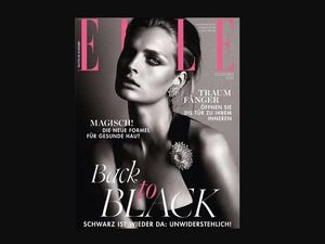 Das Cover der viel kritisierten deutschen Elle Ausgabe, das Cover des Burda-Magazins ziert die blonde Daenin Gertrud Hegelund