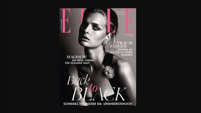 Das Cover der viel kritisierten deutschen Elle Ausgabe, das Cover des Burda-Magazins ziert die blonde Daenin Gertrud Hegelund