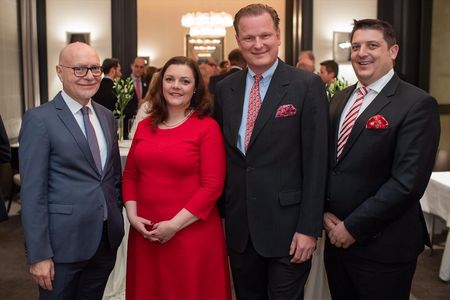Professor Udo Di Fabio, Kathrin de Blois, Marco van der Meer, David Zuelow, NRW-Vorstandsvorsitzender von DIE FAMILIENUNTERNEHMER