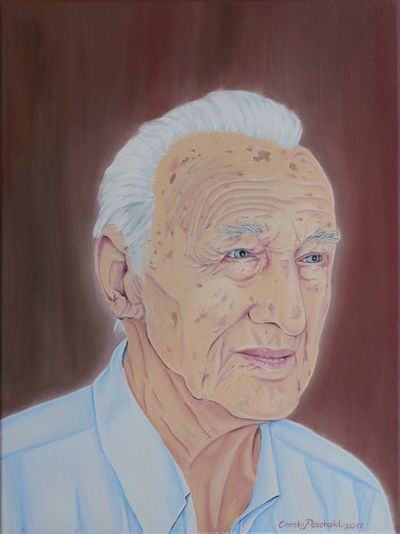 Carola Paschold zeigt Portraits aller Bewohner, die ihren 100. Geburtstag im Stift gefeiert haben