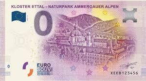 Souvenir aus Papier Der neue Null-Euro-Schein aus dem Naturpark Ammergauer Alpen Souvenir aus Papier Der neue Null-Euro-Schein aus dem Naturpark Ammergauer Alpen