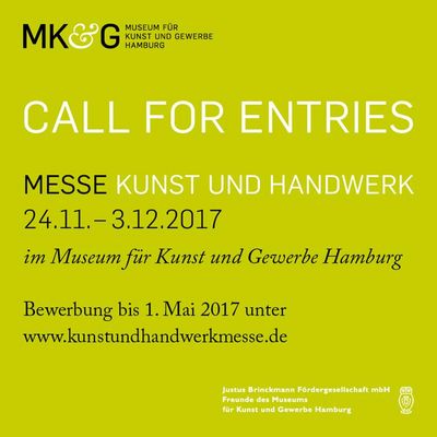 Kunstpreis der Messe Kunst und Handwerk Hamburg 2017 ausgeschrieben