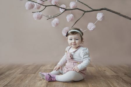 Stil Inch Blue Babyschuhe Flower Girls