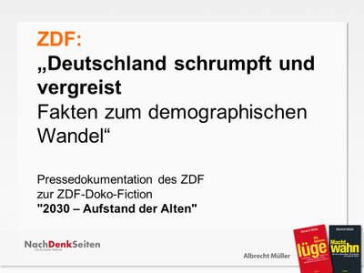 ARd und ZDF machen Propaganda fuer Bert Ruerup Walter Rister und Maschmeyer