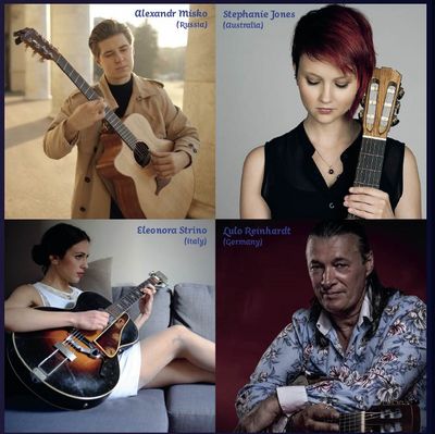 Alexandr Misko, photo by Dima Chernichenko; Stephanie Jones, photo by Dale Chynoweth; Eleonora Strino, photo by Alessandro Priola; Lulo Reinhardt, photy by Klefisch Schikowski Fotografie