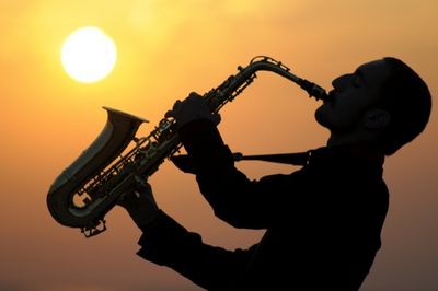 Jazzklaenge ertoenen auf dem Essener Kulturpfadfest 2013