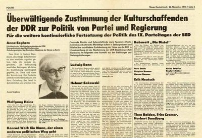 Wo kommen wir hin, wenn B und C Promis aus Berlin, die sich Kulturschaffende nennen, den Ruecktritt eines Ministers fordern