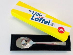In diesen Loeffel passen 20 Prozent weniger  von allem was damit abgemessen wird