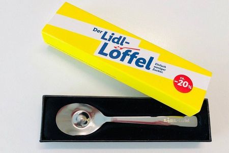 In diesen Loeffel passen 20 Prozent weniger  von allem was damit abgemessen wird