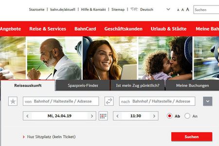 Die Kampagnenmotive der Bahn finden sich auf der Buchungswebseite - und stoßen dem Politiker Boris Palmer auf