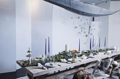 Buch Weihnachtstische Royal Copenhagen blau weiss