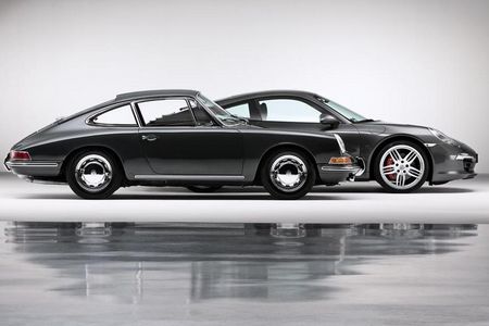 1. Porsche 911 Carrera 4S Coupé und Porsche 911 2.0 Coupé (Baujahr 1964)