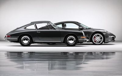 1. Porsche 911 Carrera 4S Coupé und Porsche 911 2.0 Coupé (Baujahr 1964)