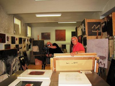 Josef Winkler verbringt viel Zeit im Atelier