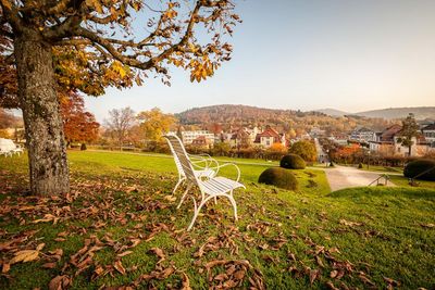 Klassischer Herbst im Staatsbad Bad Brueckenau