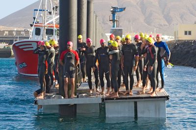 Reisen Lanzarote Sport Ueberquerung der Meerenge El Río
