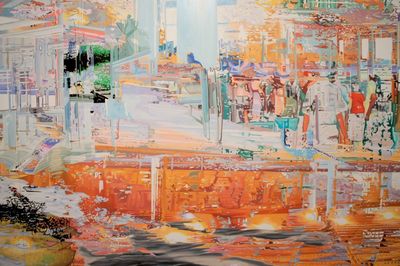 Corinne Wasmuht; Northern Gate Gugong, 2006. Öl auf Holz