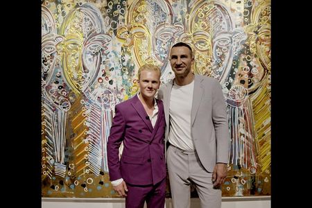 Dr. Wladimir Klitschko und Leon Loewentraut planen gemeinsam eine Kunst-Kooperation fuer einen guten Zweck