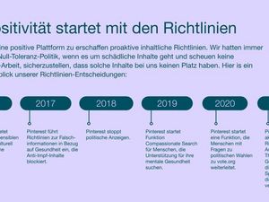 Zu verschiedenen Themen hat das Netzwerk bereits strenge Richtlinien durchgesetzt Zu verschiedenen Themen hat das Netzwerk bereits strenge Richtlinien durchgesetzt