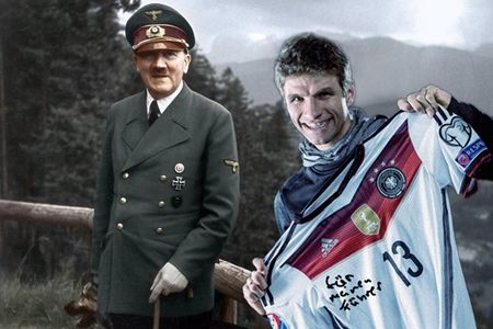 Nationalspieler Ilkay Guendogan und Mesut Oezil posierten neben dem falschen Prarsidenten, Ok das Foto ist Satire