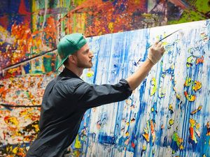 Bo Larsen bei der Arbeit