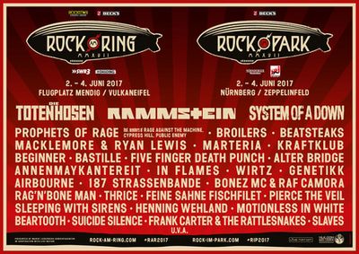 Rammstein am Ring und im Park 2017