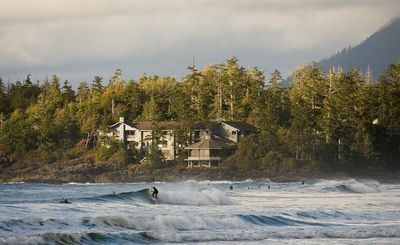 The Wickaninnish Inn Bucht mit Surfern