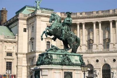 Prinz Eugen Reiterdenkmal auf dem Heldenplatz in Wien.