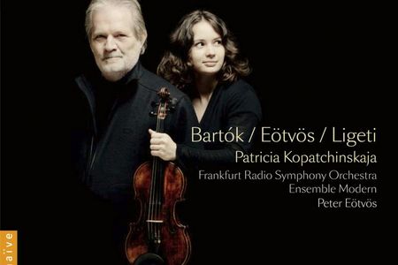 Neu auf zwei CDs: Violinkonzerte von Bartók, Ligeti und Eötvös mit mit der Geigerin Patricia Kopatchinskaja und dem hr-Sinfonieorchester
