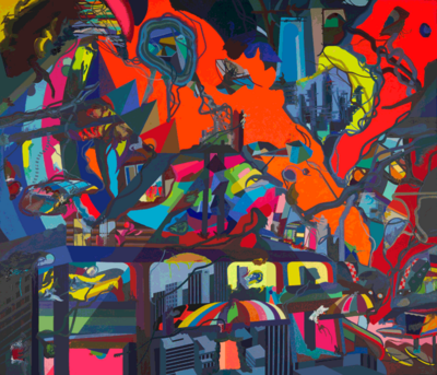 Franz Ackermann  Aladins Sister  2012 ausstellung in essen