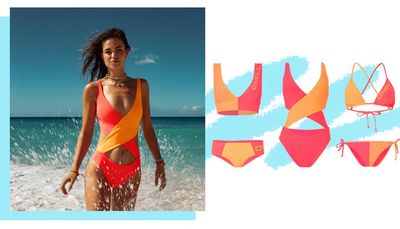 Bunt, feminin und raffiniert ist die Kollektion von O’Neill die Topmodel Robin Holzken praesentiert