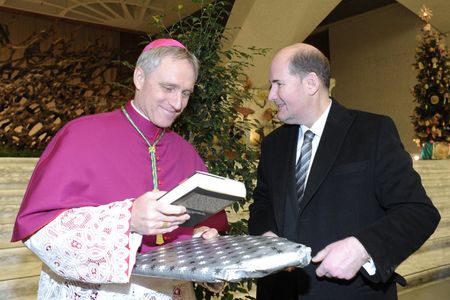 Michael Hesemann mit Erzbischof Dr. Georg Gänswein in Rom