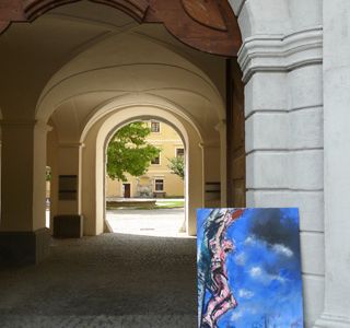 Christine Keruth – Malerei	bild vor dem kloster