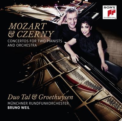 Tal und Groethuysen veroeffentlichen das Album Mozart und Czerny Konzerte fuer 2 Pianisten und Orchester