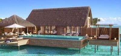 Das neue Waldorf Astoria Maldives Ithaafushi verfuegt über 122 luxurioese Villen mit Blick auf den Indischen Ozean