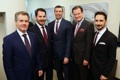 Thomas Rick, Bozidar Radner, Dr. Markus Steilemann, Marco van der Meer, Paolo Anania