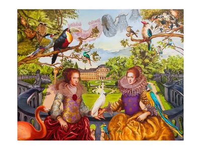 Ausstellung Sala Lieber – Faltenschlag und Spitzenkragen