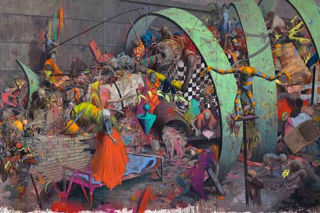 Ausstellung  in Hamburg: jonas burgert | schutt und futter  - Vertreter aktueller Figuration vom  22. februar 2013 bis zum 28.4.2013