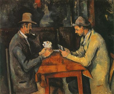 Schon Paul Cézanne hat es in einem Gemaelde festgehalten, Kartenspielen war schon immer beste Unterhaltung
