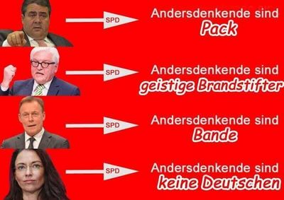 Die SPD nur noch mit Hassparollen