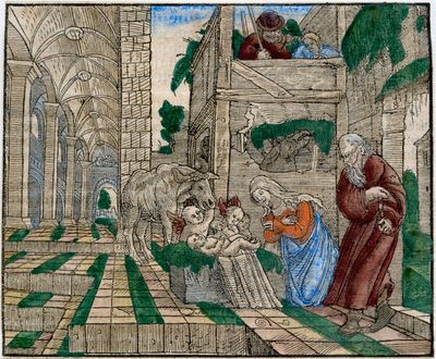 Galerie in der Burg: Holzschnitte und Kupferstiche des 16. bis 18. Jahrhunderts  zu Christi Geburt - aus der Privatsammlung von Hans-Jürgen Döring, MdL bis zum 23.12.2012 - 2 Bilder