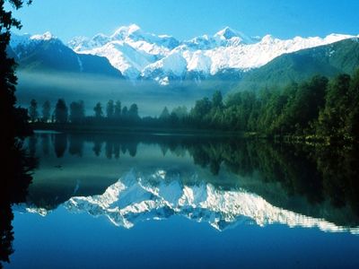 Reise nach Neuseeland neuseelaendische Alpen