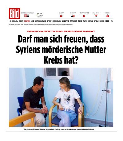 Der Klickschlampen Journalismus der Bild-Zeitung kennt keine Grenzen mehr