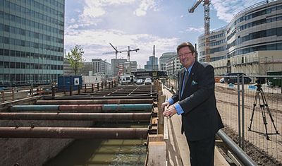 OB Elbers vor dem Kö Tunnel