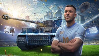 Lukas Podolski als Testimonial für die World of Tanks Blitz