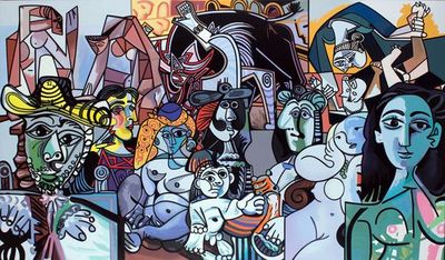 ausstellung  in Wien: ERRÓ AFTER PICASSO aktuelle Arbeiten des isländischen Künstlers bis zum 1.6.2013 in der Galerie ERNST HILGER