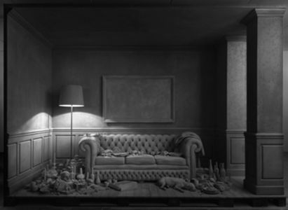 Hans Op de Beeck inszeniert die Ausstellungsraeume als Buehne