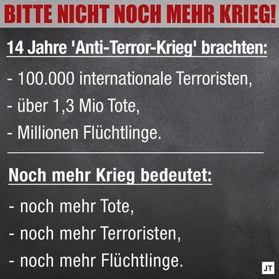 Seit 14 Jahren führt der Westen Antiterror-Kriege