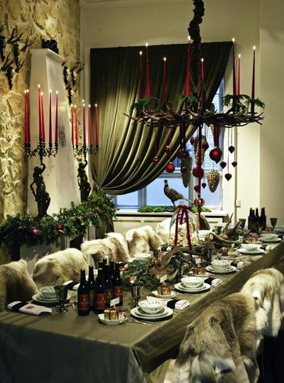 Weihnachtsgedeck mit tollem Porzellan
